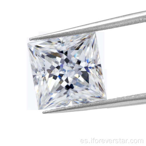 Princess Square vvs def blanca moissanite piedra